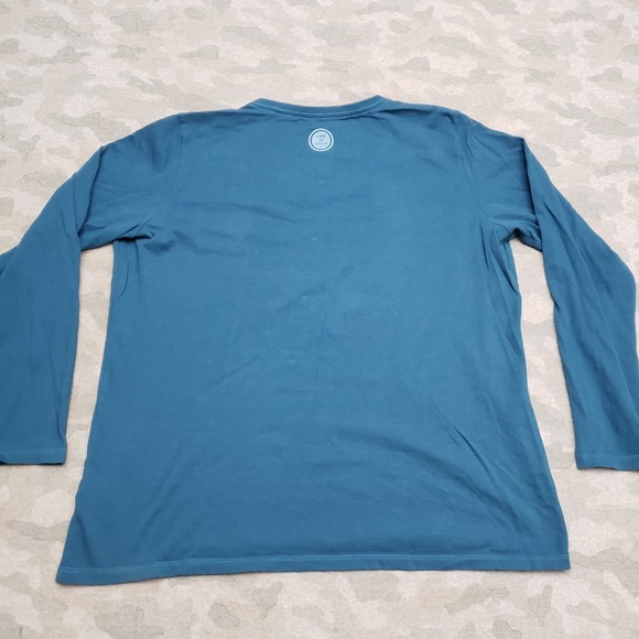 Life Is Good Top Womens XL Blue Pullover V-Neck Long Sleeve NWT - Picture 6 of 9